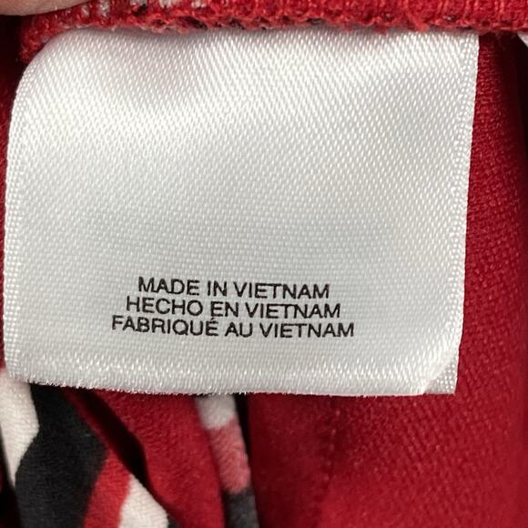 NEW Women’s Dress Black Label by Evan-Picone Size 6 Black Red White Midi NWT - Picture 6 of 8